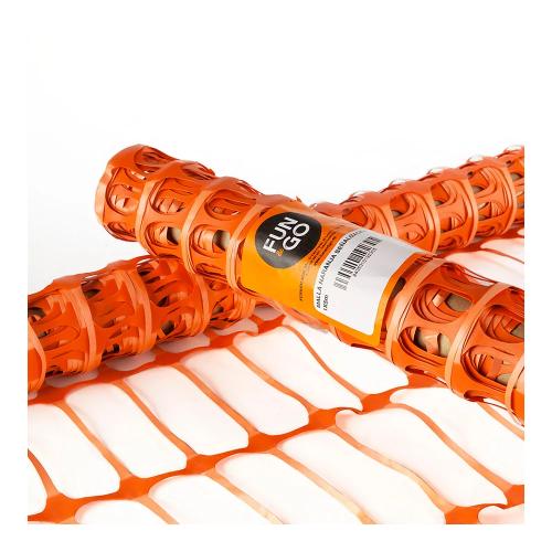 Malha de Sinalização Cor de Laranja 1x50mts