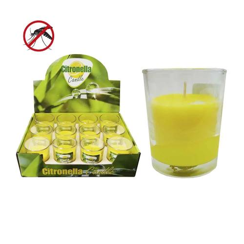Vela Citronela 50Gr Copo De Vidro Euro/Uni