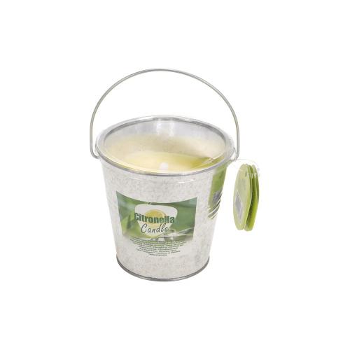 Vela Citronela Anti-Mosquitos 160G Ø10Cm Em Balde