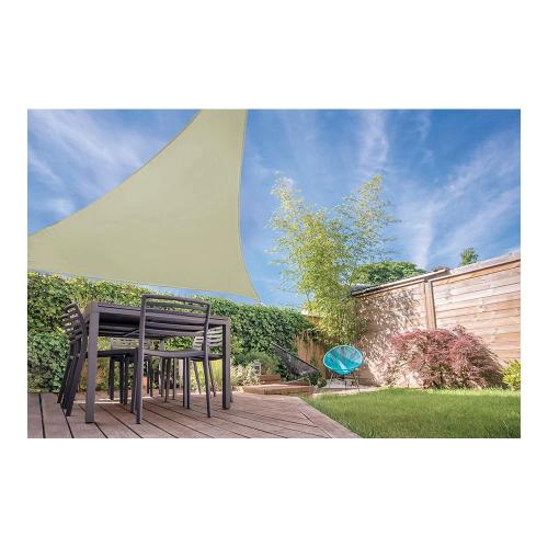 Toldo Vela Triângulo Areia 3,6x3,6x3,6mts