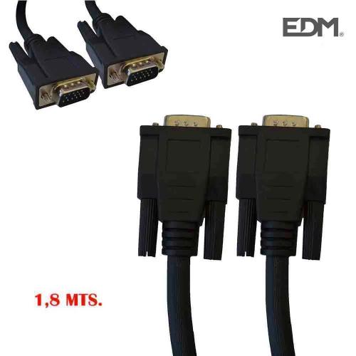Conexão Super Vga Macho Macho 1,8M