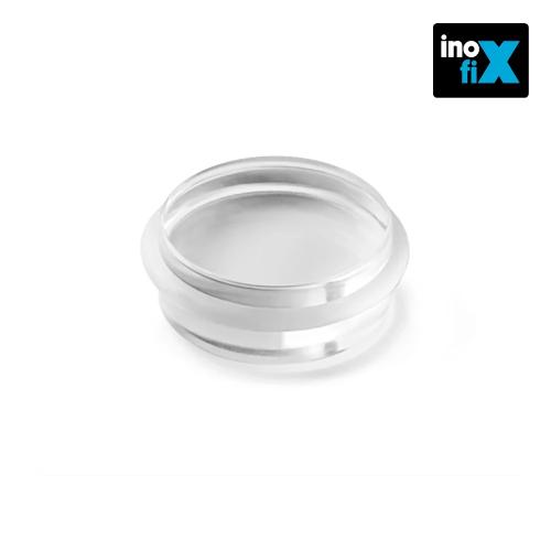 Batente Cilindrico Transparente Com Adesivo Extra