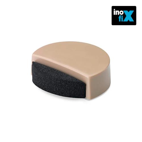 Batente Adesivo Silencioso Bege (blister) Inofix