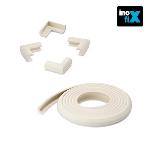 Rolo Protetor De Cantos 2Mts + 4 Esquinas Branco (