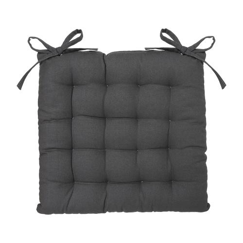 Almofada Para Cadeira Estilo Bolacha Cor Cinzento