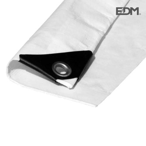 Lona Plastica 4x5mts Dupla Cara Branca com Ilhose.