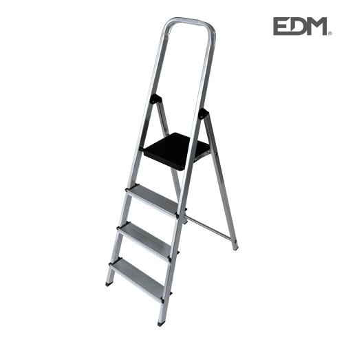 Escadote Doméstico Alumíno 4 Degraus Edm