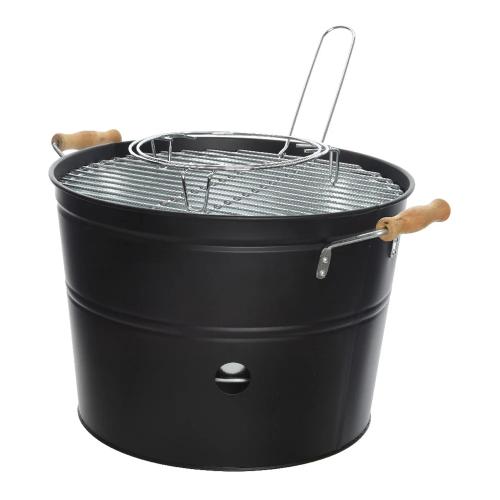Churrasqueira Tipo Balde com Grelha de Ø32cm Bbq