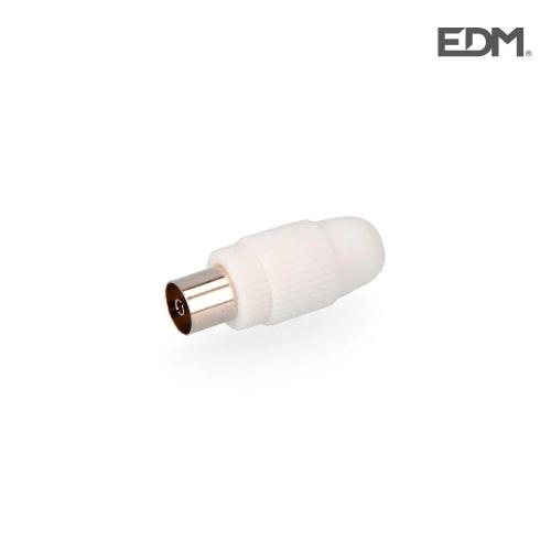 Ficha Tv Femea Reto 9,5mm Retractilado