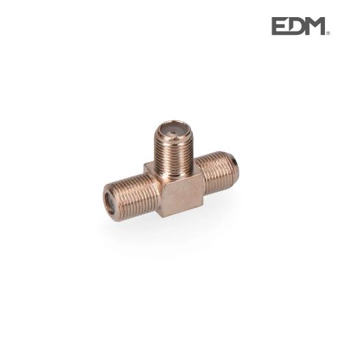 Conector F Ficha Tripla Macho Retractilado Para.