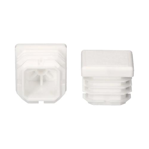Topo de Borracha Quadrado c/ Aba 30X30Mm Branco