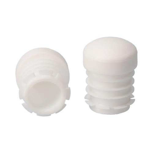 Topo de Borracha Redondo p/ Interior Ø20Mm Branco