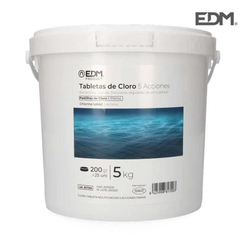 Cloro 5 Acões Tablete 5kg Fusão Edm
