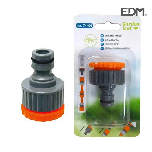 Ligação Rápida com Adaptador, Rosca Fêmea 1" e 3/4" (Blíster) Edm