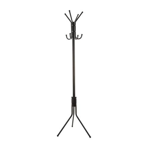 Cabide de Pé com 8 Ganchos Core Preto 172x48cm