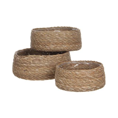 Cesto De Vime Set De 3 Peças