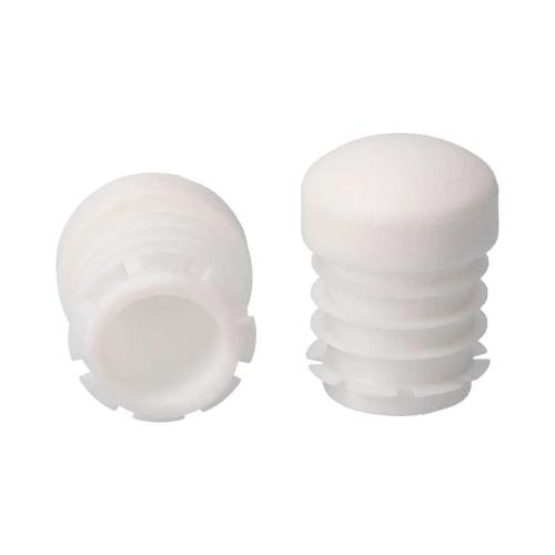 Topo de Borracha Redondo p/ Interior Ø30Mm Branco
