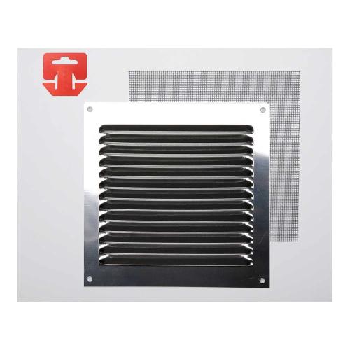 Grelha Anti-Mosquito Aço Inoxidável 150X150Mm (G)