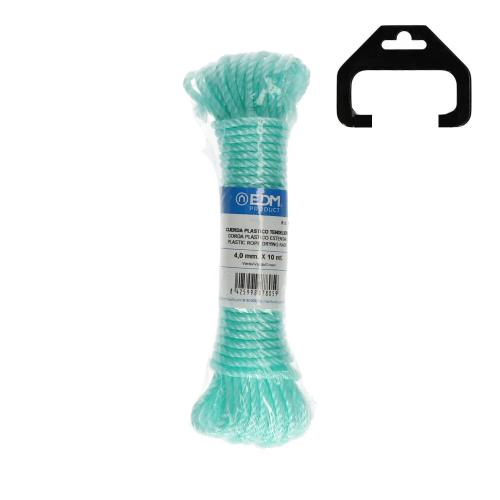 Rolo Corda Plastico 10Mts Verde