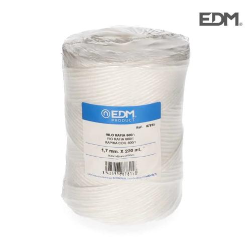 Hilo Rafia 600/1 Bobina 400Gm/220Mts Branco