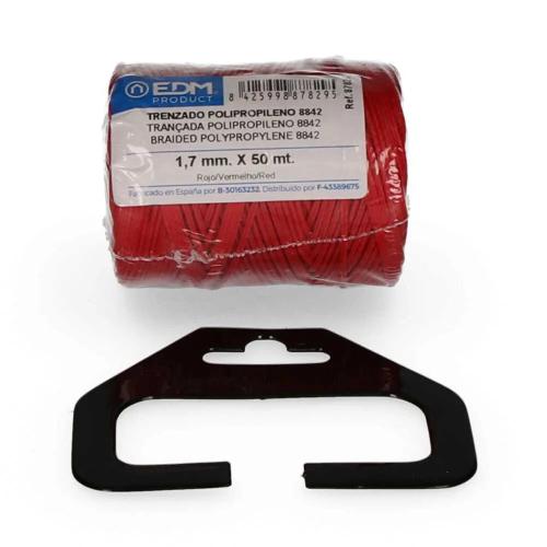 Bobine Trançada Polipropileno 8842 50Mts Vermelho