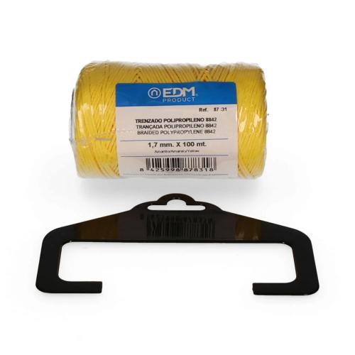 Bobine Trançada Polipropileno 8842 100Mts Amarelo