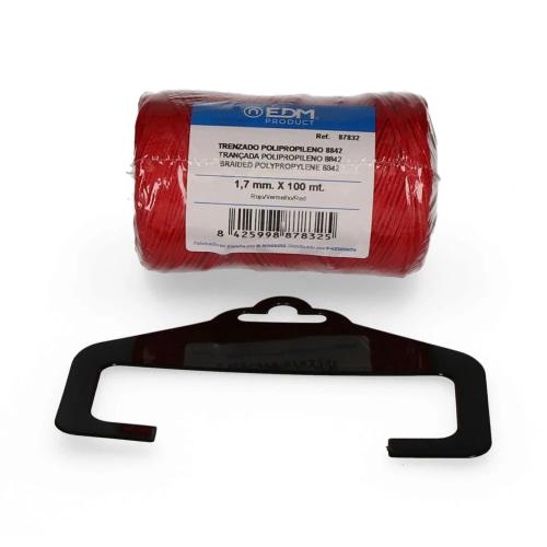 Bobine Trançada Polipropileno 8842 100Mts Vermelho