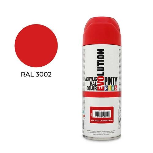 Spray Ral 3002 Vermelho Carmim 400Ml