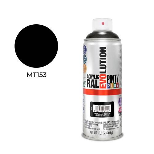 Spray Metalizado Preto 400Ml