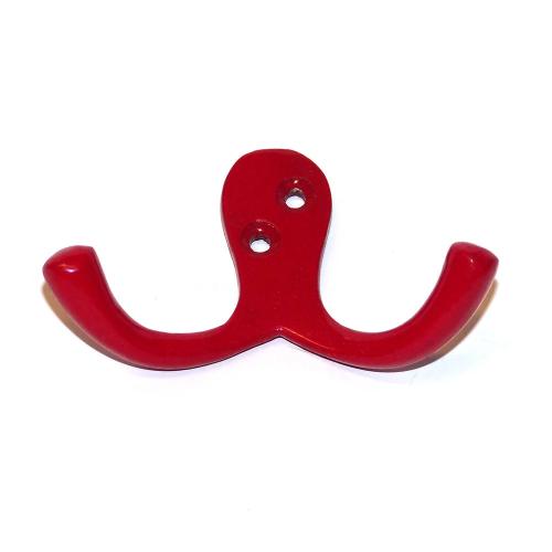 Cabide Duplo Aluminio Vermelho