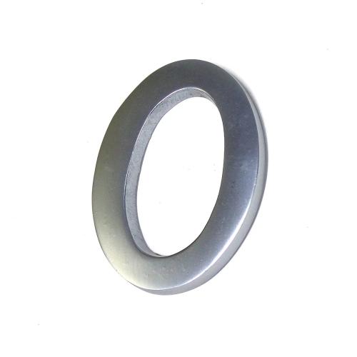 Numero 0 Niquel Mate 10Cm Fixação Invisivel