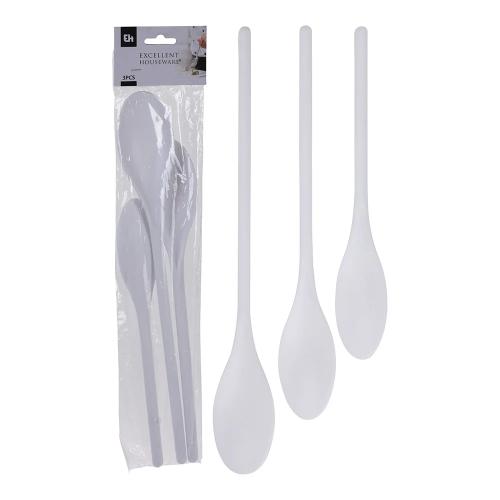 Set 3 Colheres De Plastico Tamanhos Diferentes