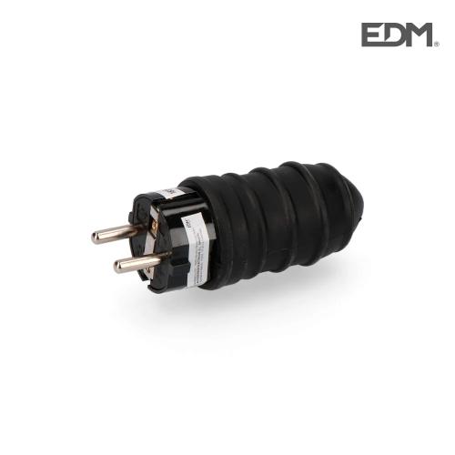 Ficha De Boracha 16A T/Tl 4,8Mm Embalada Edm