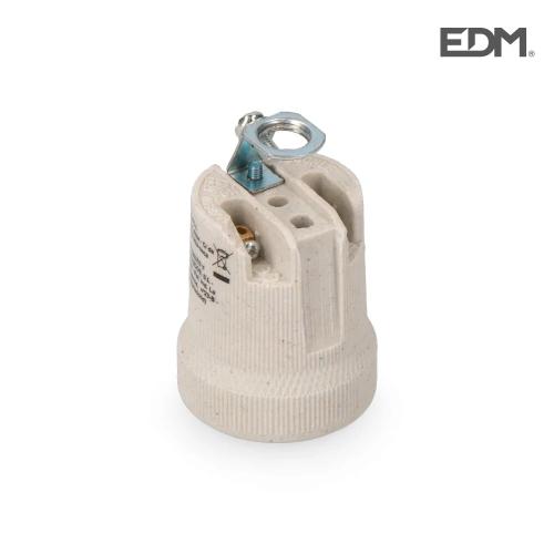 Casquilho Porcelana E-27 Embalado Edm
