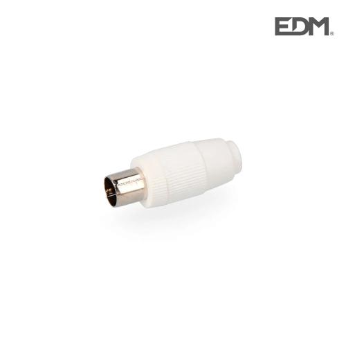 Ficha Tv Macho Reto 9,5mm Edm Embalada