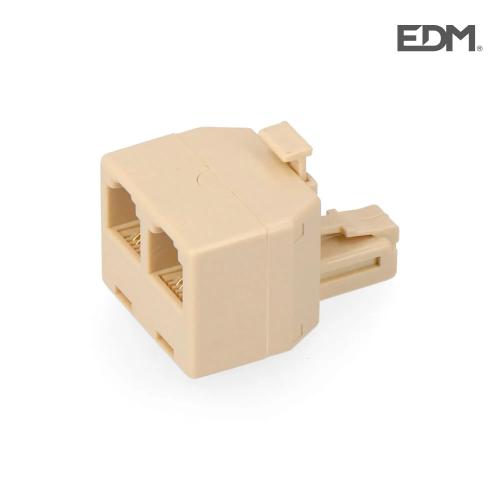Adaptador Telefone Saida Dupla Edm Embalado