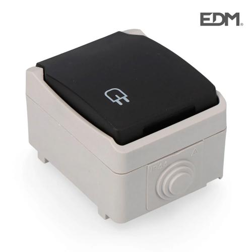 Tomada T/Tl Estanque Económica Ip44 (Embalada) Edm 16a 250v