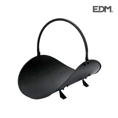Cesto Metálico para Lenha. Cor Preto Edm