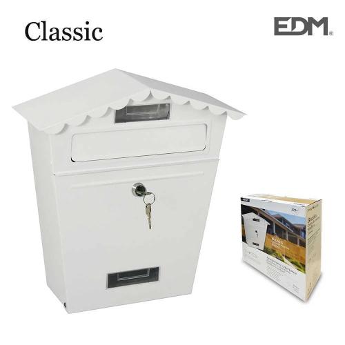 Caixa de Correio em Aço Modelo Classic Branco
