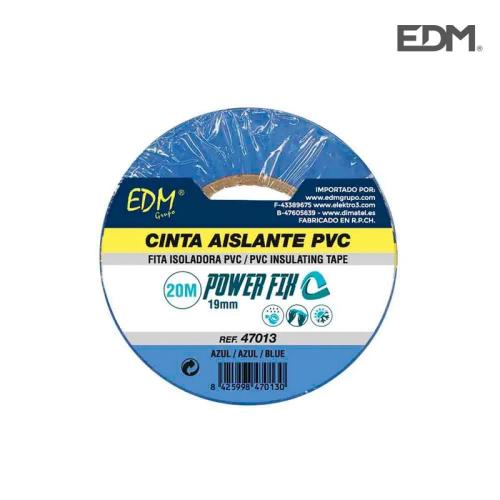 Fita Isoladora 20mx19mm Azul Edm