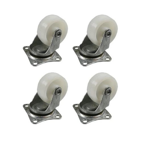 Set 4 Rodas 50mm Brancas