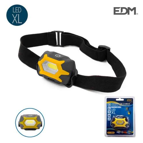 Lanterna de Cabeça. Frontal. 1 LED 1w 120lm 3xAAA (Pilhas Incluídas). Edm