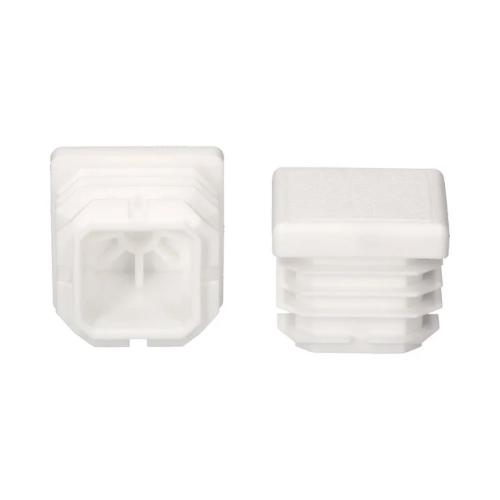 Topo de Borracha Quadrado c/ Aba 40X40Mm Branco