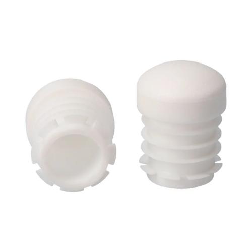 Topo de Borracha Redondo p/ Interior Ø22Mm Branco
