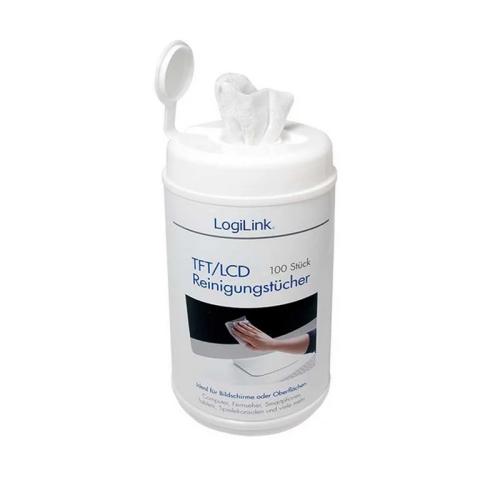 Toalhetes de Limpeza para Ecrãs (100un) Logilink