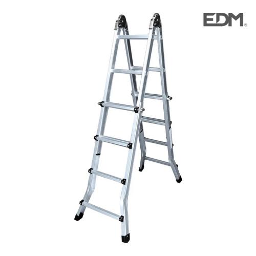 Escada Telescópica Multifunção 2x4 + 4 Passos En1.