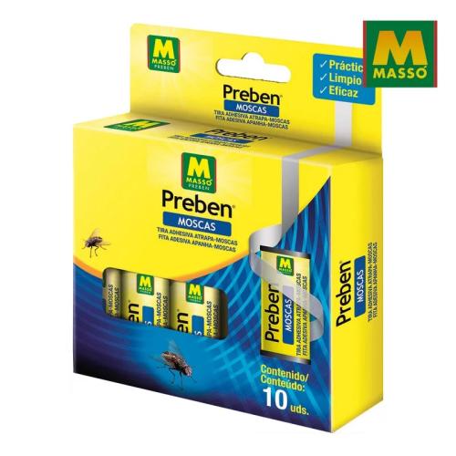 Preben Fita Adesiva Moscas 10 Uds Massó