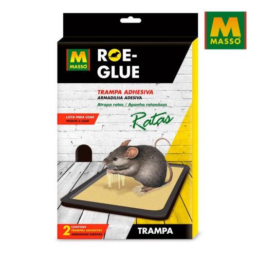 Roe-Glue Ratoeira Adesiva Para Ratos 2Un