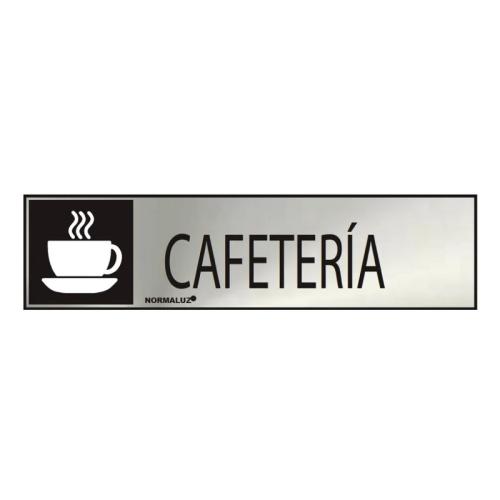 Sinal Informativo Cafetaria (Inox Adesivo 0.8mm.