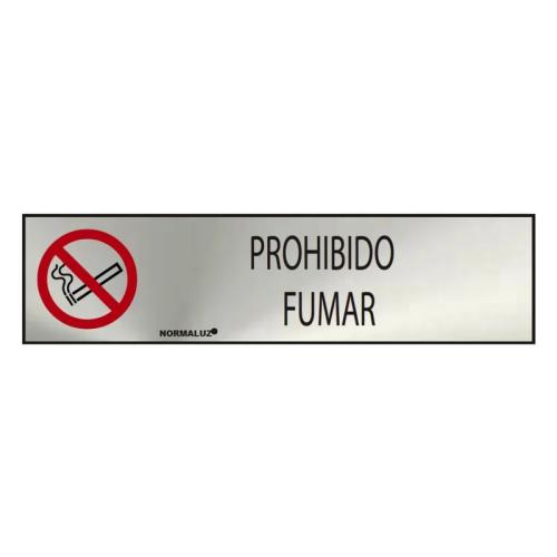 Sinal Informativo Proibido Fumar (Inox Adesivo .